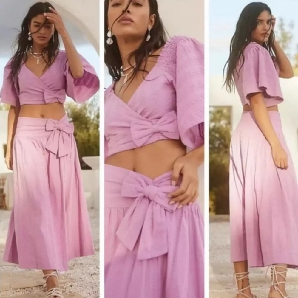 Free People Pretty in a Bow Skirt